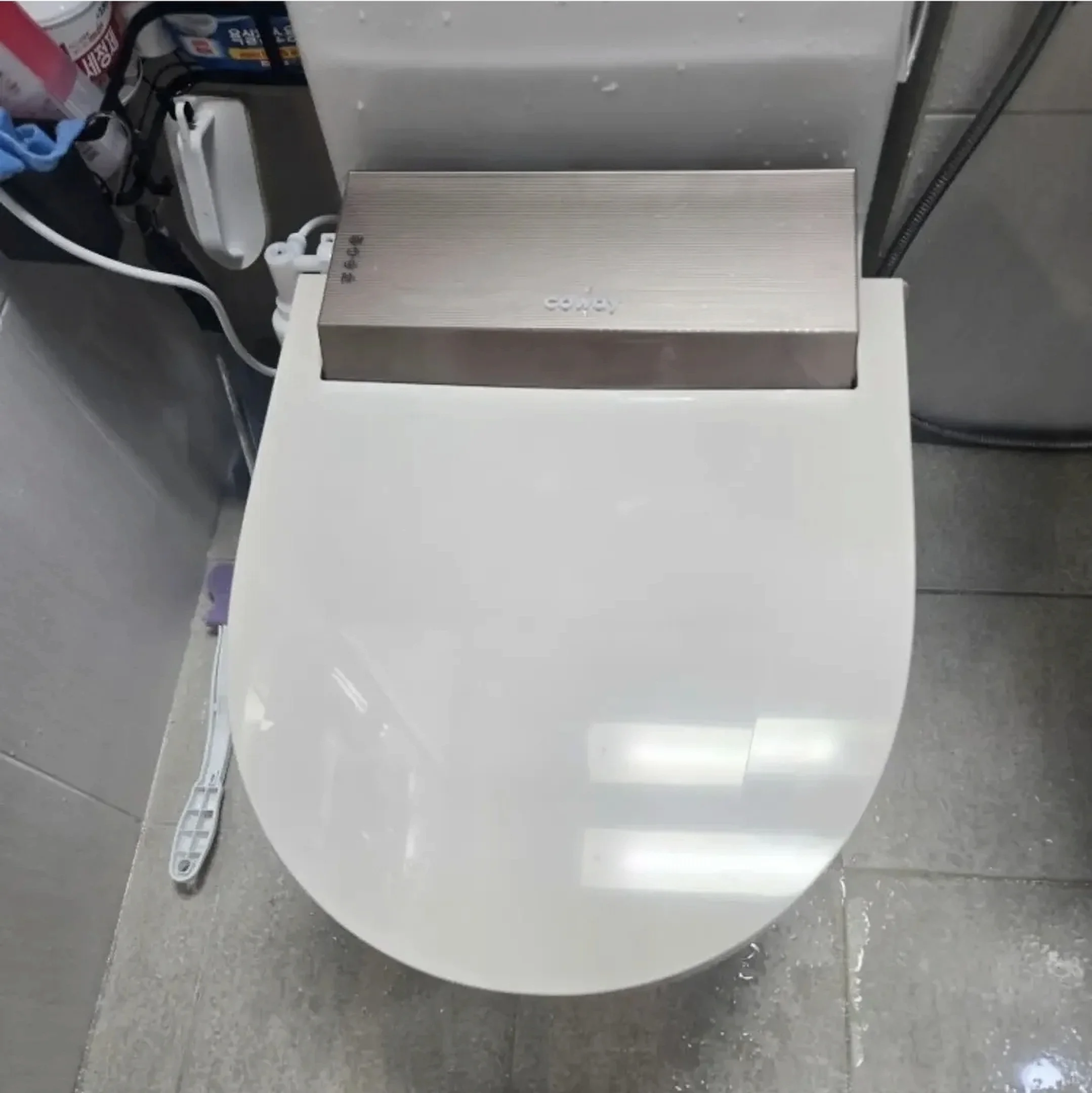 코웨이비데설치 화성시 동탄동 욕실 코웨이 비데 설치 후 코웨이