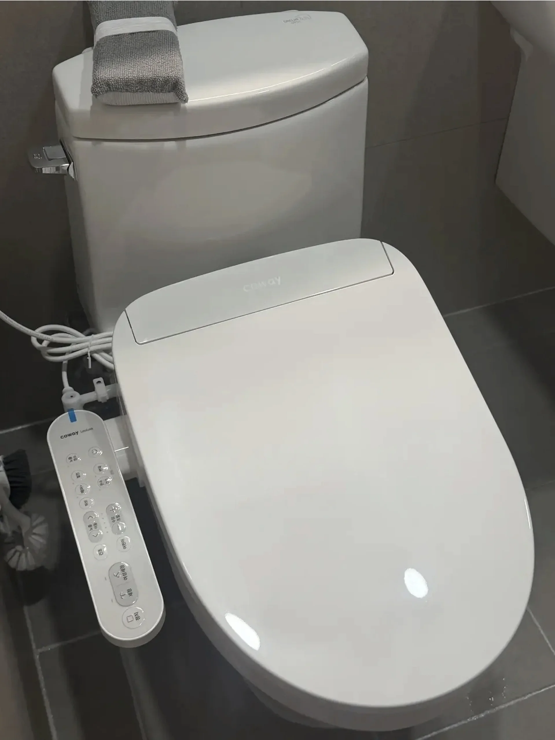 코웨이비데설치 부천시 상동 욕실 코웨이 비데 설치 후 코웨이